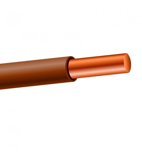 H07V-U1X1,5CT Insulated single core wire 1,5 mm2 Brown 100m