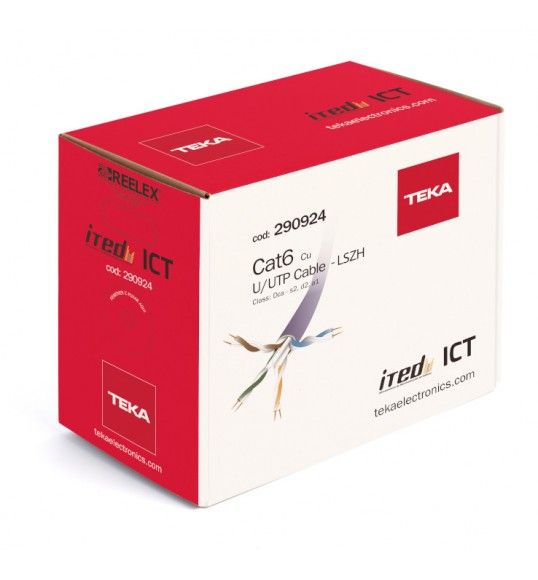 290924 Teka U/UTP Cable Cat6 Cu LSZH (305mt)