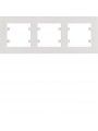 WL5730 HAGER Lumina 2 Cover Plate x3 Horiz. White