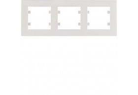 WL5730 HAGER Lumina 2 Cover Plate x3 Horiz. White