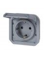 069571L Plexo New Einsatz Schutzkontakt-Steckdose, Schraubklemmen, EB, IP44, IK 08, Grau 069571L Plexo New Einsatz Schutzkontakt-Steckdose, Schraubklemmen, EB, IP44, IK 08, Grau