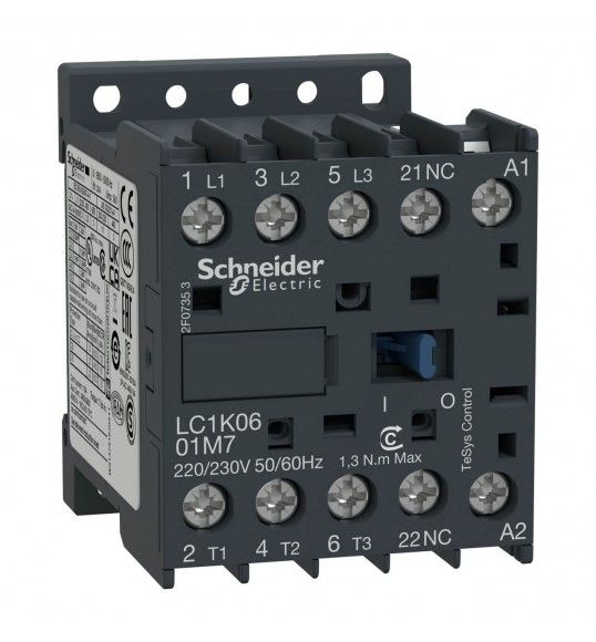 LC1K1201P7 Contactor-3NO 12A AC3 poles
