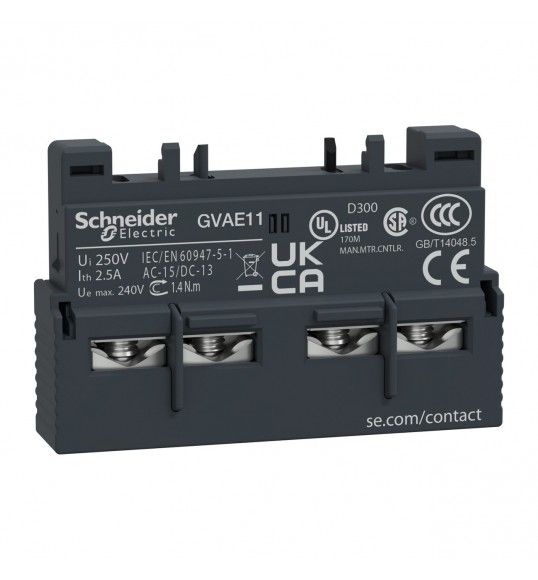 GVAE11 Schneider auxiliary front mount 1NO+1NC