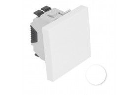 45011 SBM INTERRUPTOR UNIPOLAR 2 MDULOS BRANCO MATE