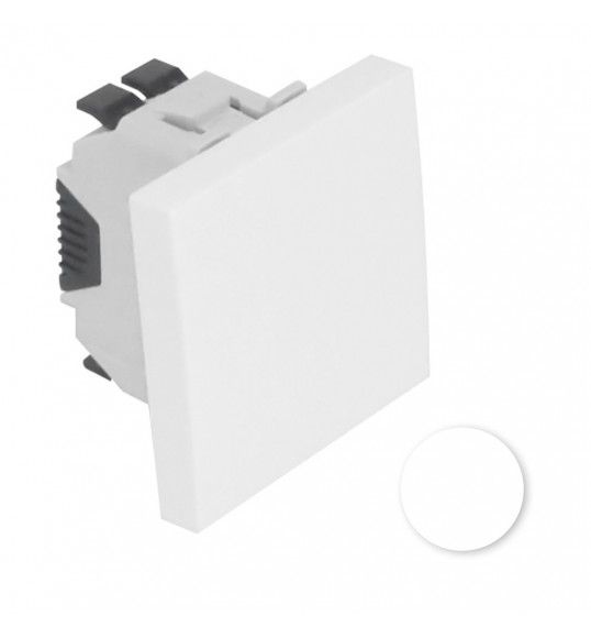 45011 SBM INTERRUPTOR UNIPOLAR 2 MDULOS BRANCO MATE