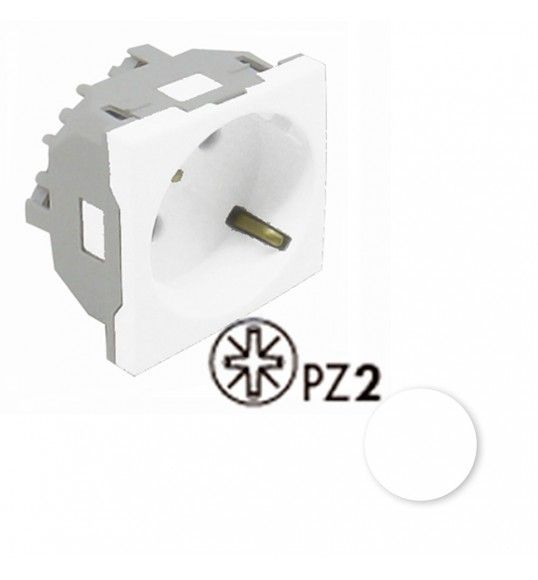 45132SBR ENCHUFE SCHUKO 45 C/PROTECCIN - 2 MD BLANCO