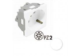 45132SBR ENCHUFE SCHUKO 45 C/PROTECCIN - 2 MD BLANCO