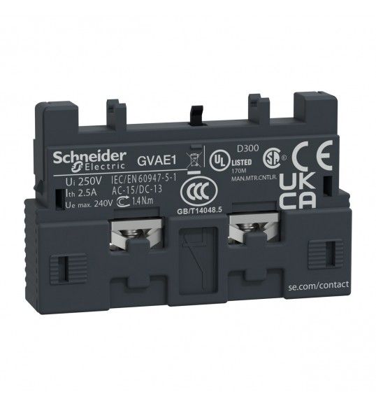 GVAE1 GV2 & GV3 auxiliary contact 1 NO/NC