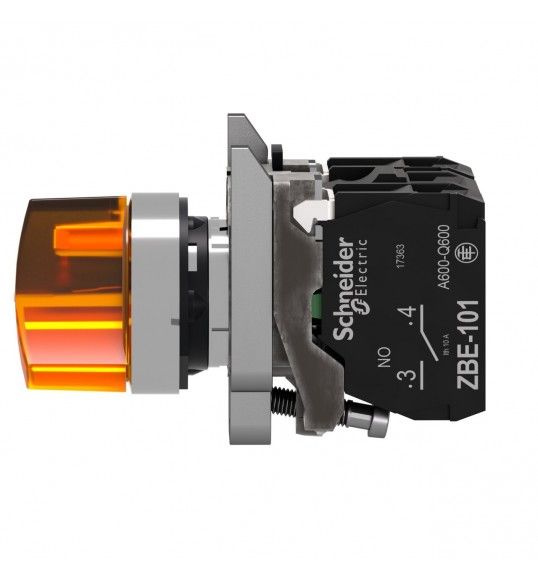 XB4BK125M5    BOT ROT LUM 2P AMAR NA+NF 230-240V