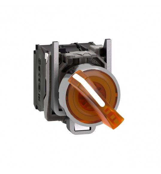 XB4BK125M5    BOT ROT LUM 2P AMAR NA+NF 230-240V