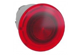 ZB4BW643 Cabea cogumelo/Illumminated Mushroom 2Pos 40mm Knob Red Schneider