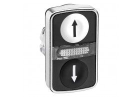 ZB4BW7A1724 Cabea duplamente iluminada preto/branco