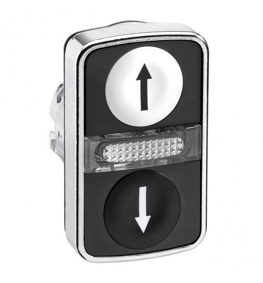 ZB4BW7A1724 Cabea duplamente iluminada preto/branco