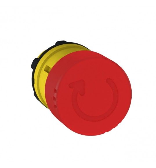 ZB5AS834 Estop 30mm trigact Turn Rel Red