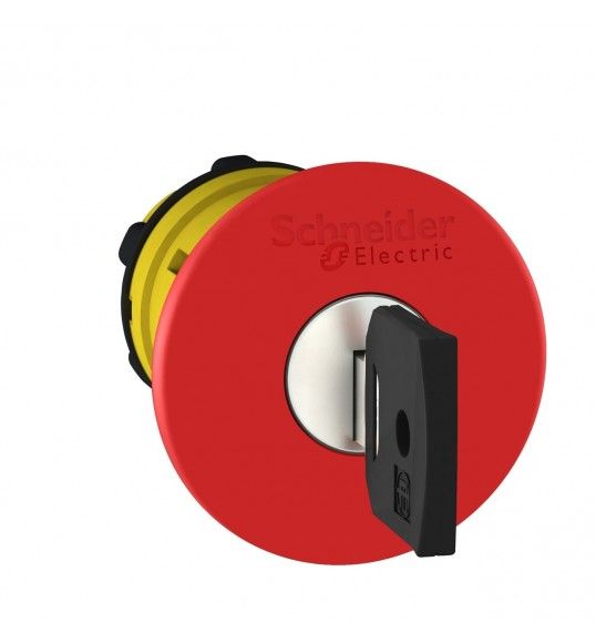 ZB5AS944 Estop 40mm trigact 455KeyRel Red