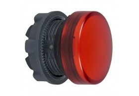ZB5AV04 Cabea sinalizadora -  22 lente simples verm. Ba9s