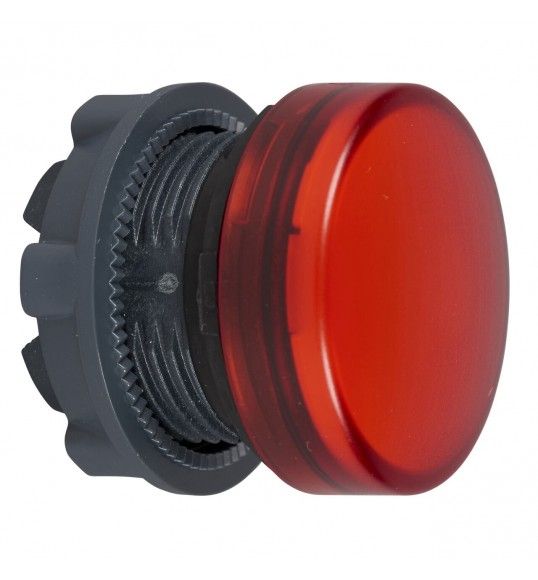 ZB5AV04 Cabea sinalizadora -  22 lente simples verm. Ba9s