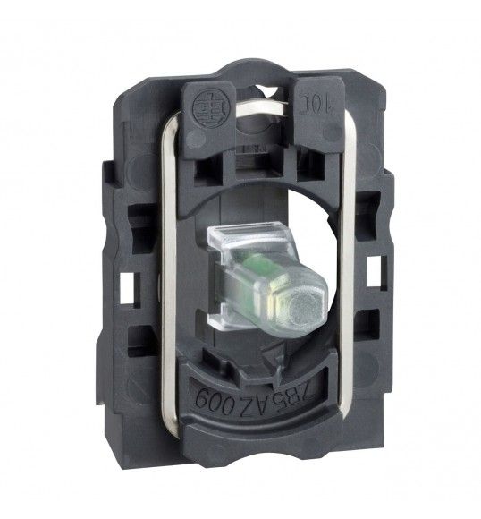 ZB5AVB4 Light block with body/fix collar integral GR Led 24v