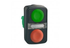 ZB5AW7A3740 Double-headed pushbutton 22 unmarked