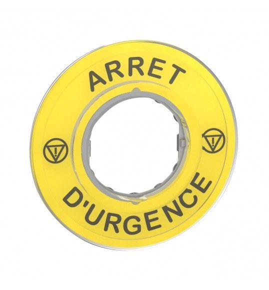 ZBY9120    ETIQ 3D PARAGEM DE EMERGENCIA 60MM