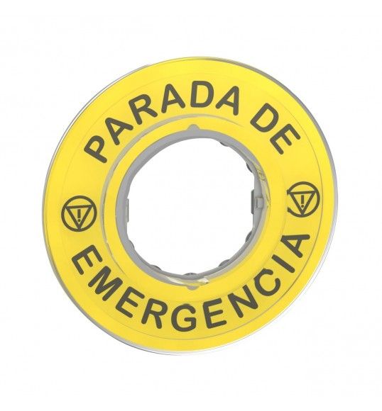 ZBY9420 Schneider Etichetta 'PARADA DE EMERGENCIA' 3D