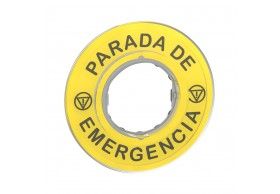 ZBY9420 Schneider Etichetta 'PARADA DE EMERGENCIA' 3D