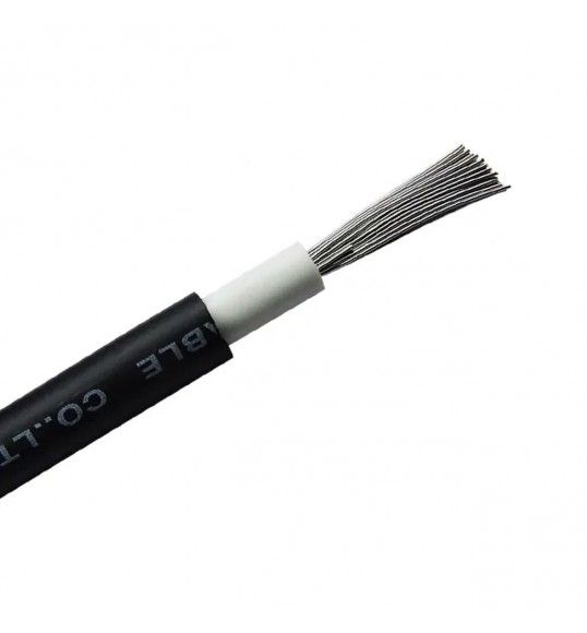 POLIEARTH1X6PT Photovoltaic cable 1 wire, 6 mm2 Black