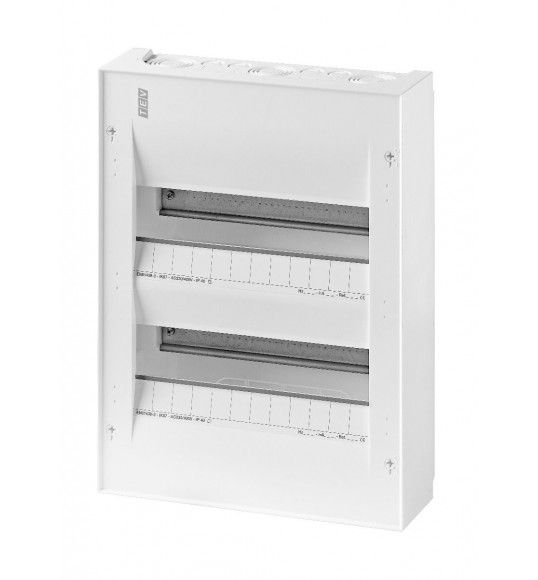 S224 DISTRIBUTION BOARD, SURFACE-MOUNTED, 2 ROW, 24 MOD. WH
