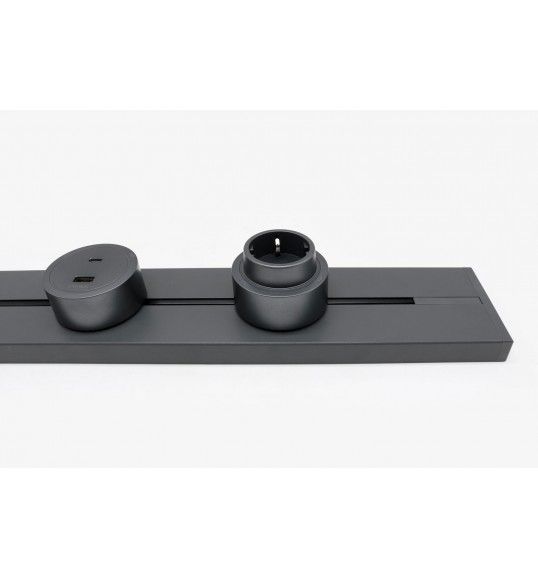 41796 R-Electric USB A+C Magnetic Socket Grey