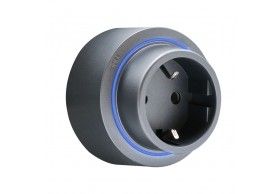 41888 R-Electric Magnetic EU Socket with LED Grey