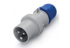 213.1633 FICHA MACHO OPTIMA 2P+T 16A 200-250V 50/60HZ 6H IP4