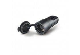 110.3160 FICHA FMEA 2P+T 16A 250V SCHUKO PRETA IP44 (BORRAC