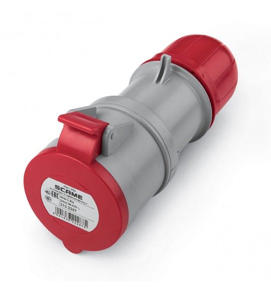 313.3247 Scame Prise Mobile 3P+N+T Ip44 32A 6H 346-415V
