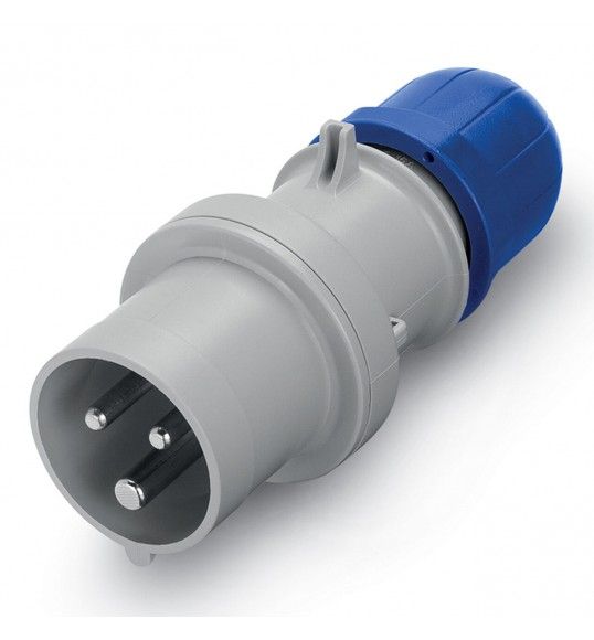 213.3233 FICHA MACHO OPTIMA 2P+T 32A 200-250V 6H IP40