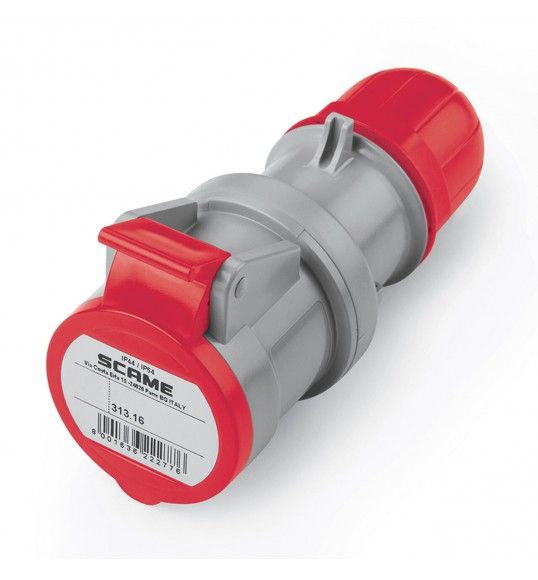 313.1647 Scame Prise Mobile 3P+N+T Ip44 16A 6H 346-415V