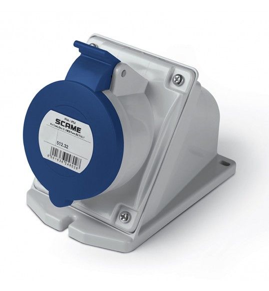 512.3253 Wall Socket 32A 2P+E 6H
