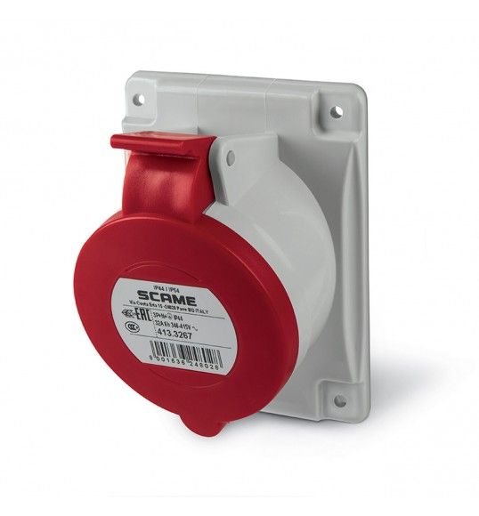 413.3267 Scame Prise A Encastrer. 3P+N+T Ip44 32A 6H