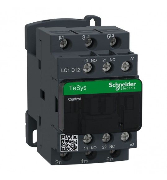 LC1D12V7 Schneider Contactor Tesys D - 3P(3 NA) - AC-3 - <= 440 V 12 A - 400 V CA bobina