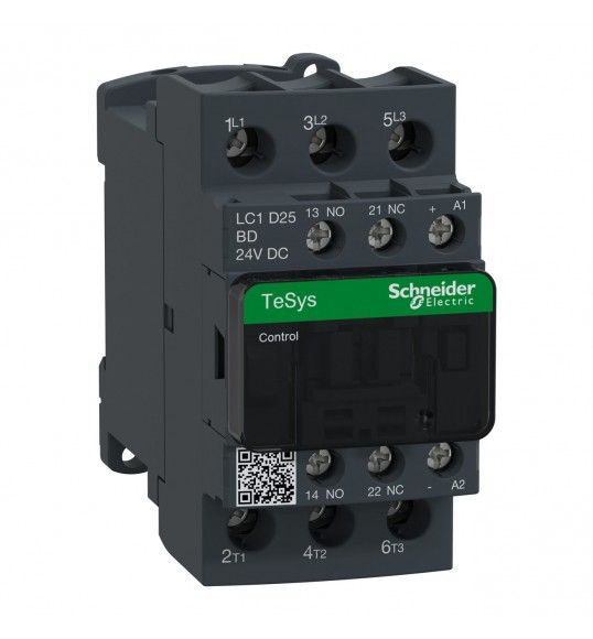 LC1D25BD Schneider TeSys LC1D contacteur 3P AC-3 440V 25A bobine 24Vcc