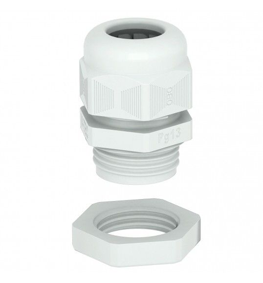 2024659 Cable gland V-TEC PG11 set with locknut grey OBO