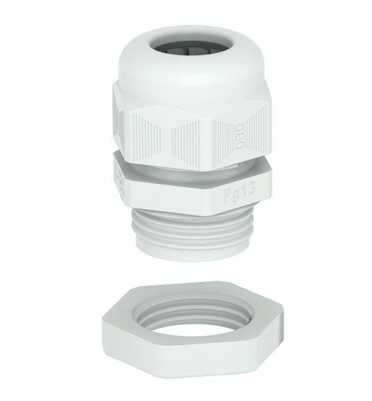 2024661 Cable gland V-TEC PG13,5 set with locknut grey OBO