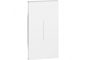 KW01M2 Tecla simples 2 mdulos Living Now Bticino branco