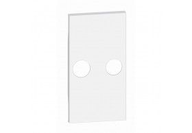 KW25M2 Centro TV+SAT 2 mdulos Living Now Bticino Branco