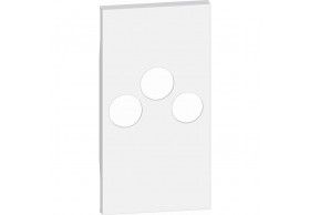 KW26M2 Frontal bases de televisin Living Now - Blanco - 2 mdulos