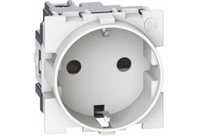 KW4141 Base 2P+T Living Now - 16A/250V - conexin por tornillos - Blanco - 2 mdulos