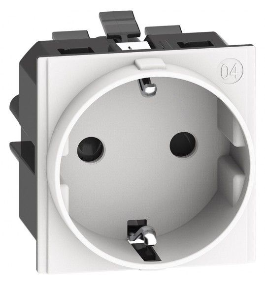 KW4141A LivingNow Schutzkontaktsteckdose mit schraublosem Anschluss in der Farbe White