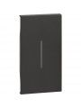 KG01M2 Lightable cover 2 modules Living Now Bticino Black