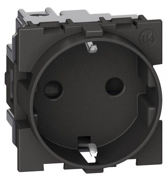 KG4141 Tomada 2P+T Schuko 16A Living Now Bticino Preto