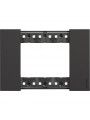 KA4803KG 3 modules Plate Living Now Bticino Black