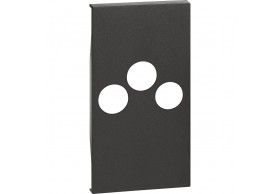 KG26M2 Centro TV+R+SAT p/K4210M2D Living Now Bticino Preto